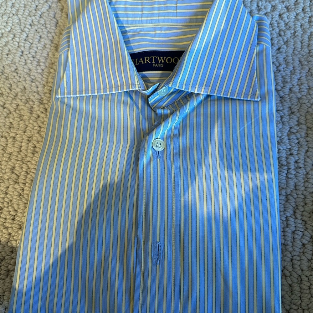 Men's Blue Striped Shirt hartwood